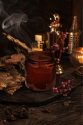 Feuerix Amber Glass Scented Soy Wax Candle | Luxury Aromatherapy Jar Candle for Home, Spa & Relaxation