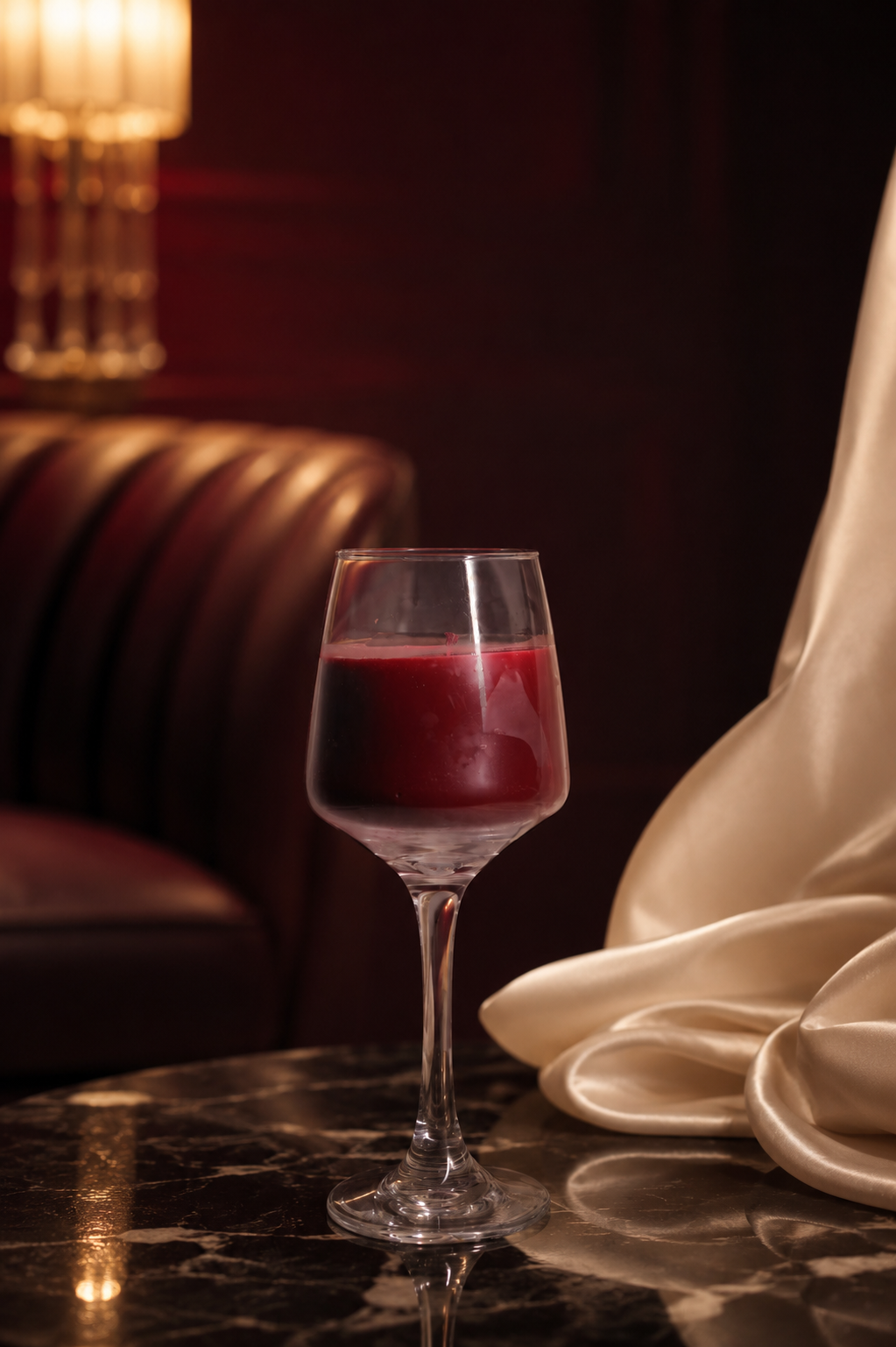 Luxury Wine Glass Jar Candle | Handcrafted Soy Wax Scented Candle | Elegant Home Décor & Gift